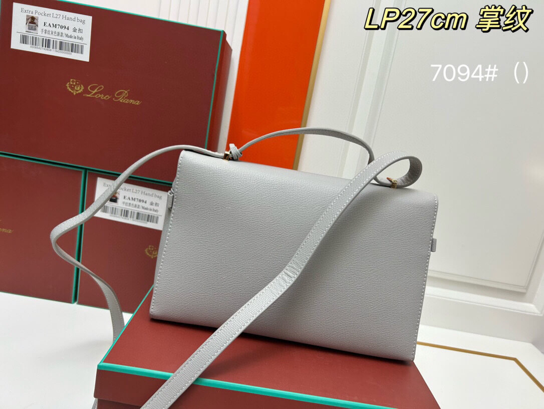 Loro Piana Extra Pocket L27 Handbag – Grey - Image 5
