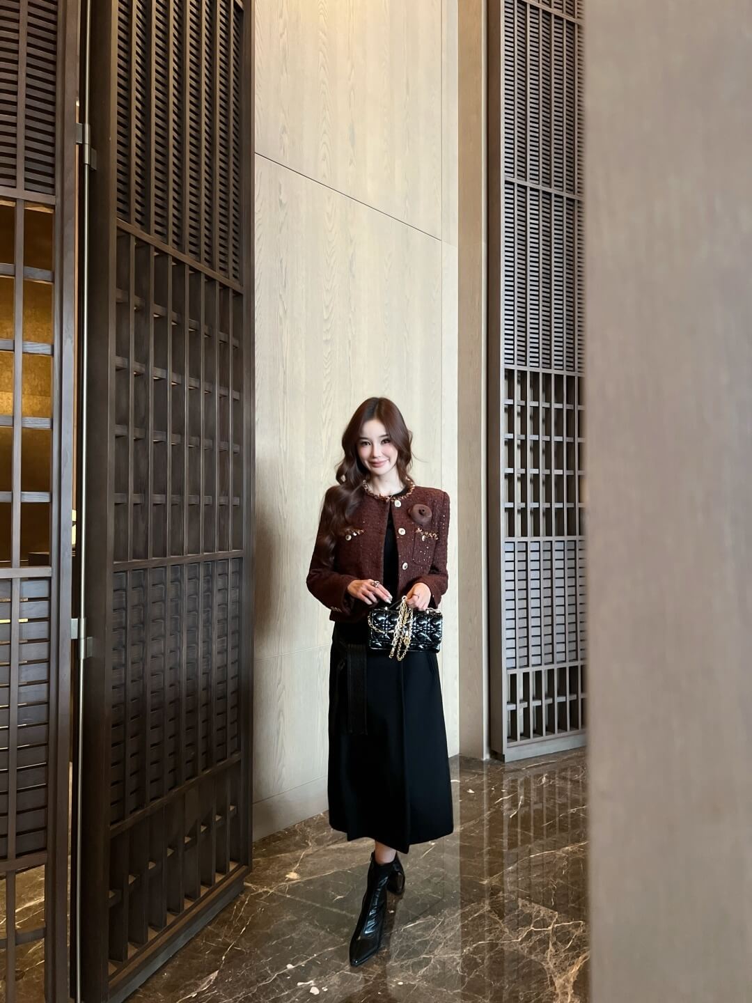 Celine Marco Women’s Brown Tweed Cropped Jacket - Image 13