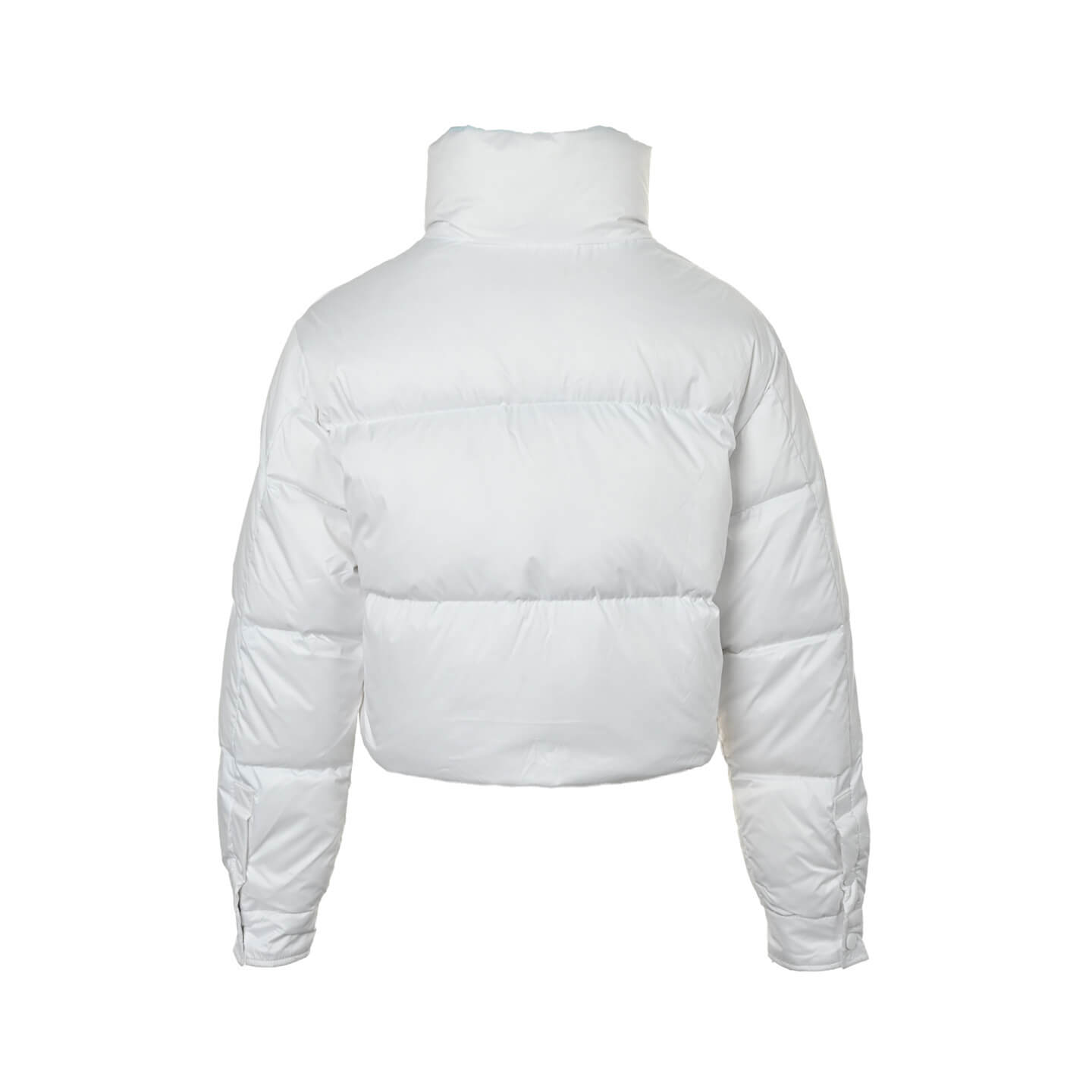 Prada Re-Nylon Short Puffer Jacket – White with Light Blue Lining - Image 7