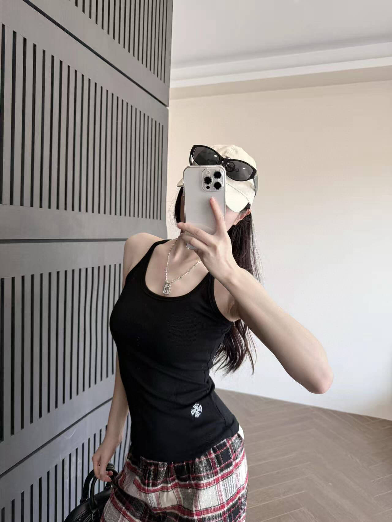 Chrome Hearts Ribbed Cross Logo Tank Top - Image 9