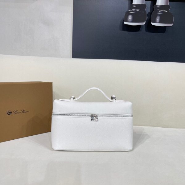 Loro Piana Extra Pocket L27 Crossbody Bag – Whisper White