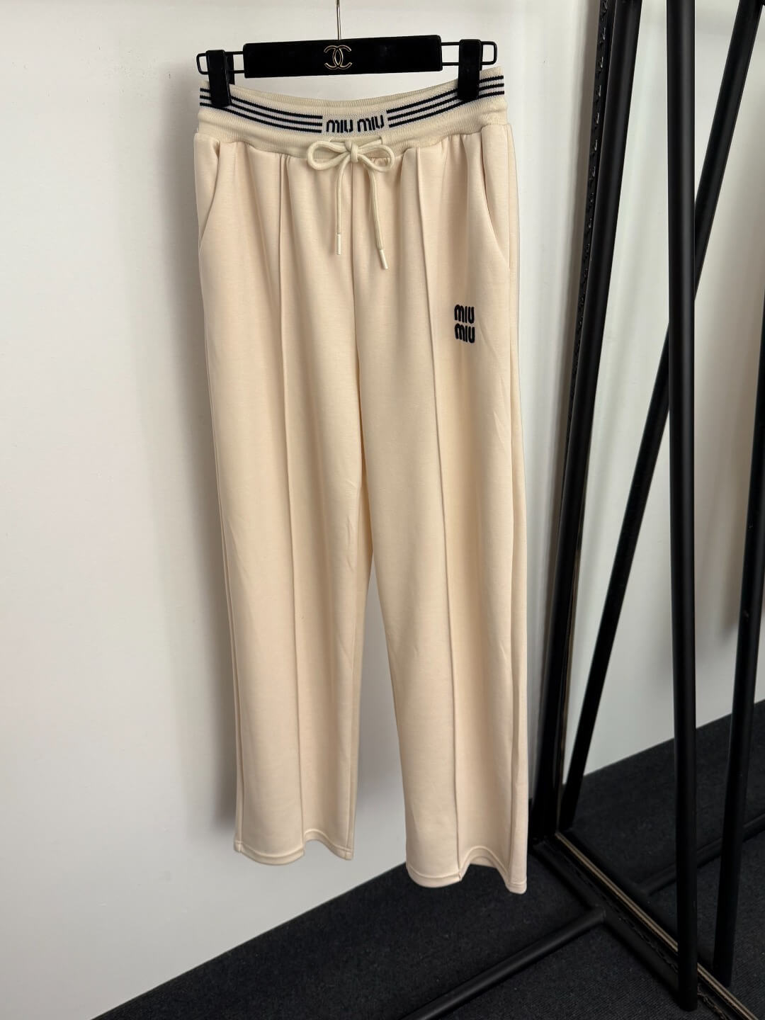Miu Miu Technical Fabric Tracksuit Set – Navy & Camel - Image 8