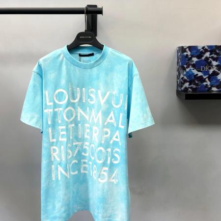 Louis Vuitton Monogram Cloud Print Malletier Graphic T-Shirt – Light Blue