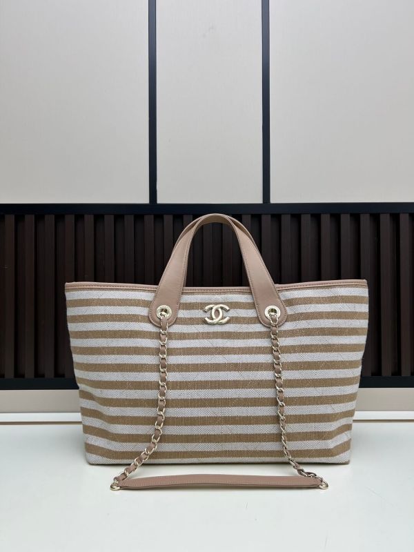 Chanel Deauville Tote – Cruise 2025/26 Collection (Beige & Light Beige)