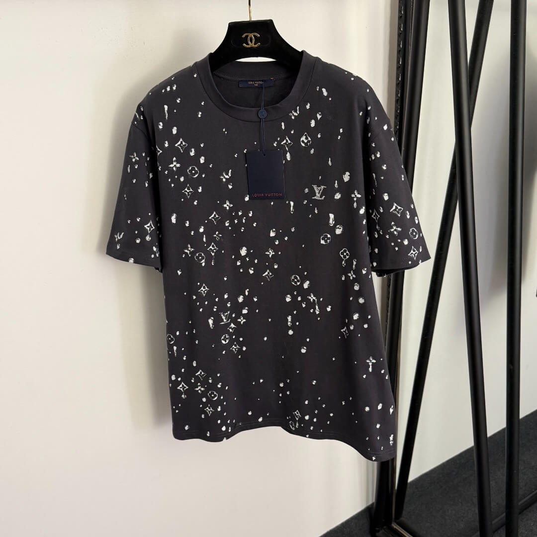 Louis Vuitton Monogram Bleached Cotton T-Shirt – Dark Grey