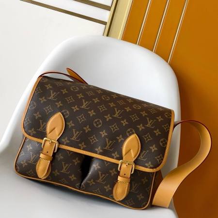 Louis Vuitton Gibecière Messenger Bag in Brown Monogram Canvas