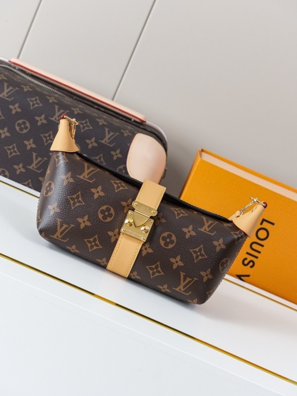 Louis Vuitton Low Key Hobo Bag in Brown Monogram Canvas