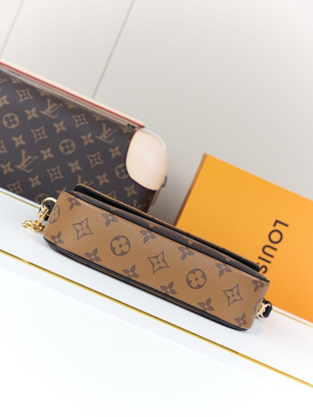 Louis Vuitton Wallet On Chain Ivy, Monogram & Monogram Reverse Canvas - Image 5