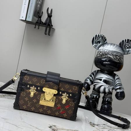 Louis Vuitton Petite Malle Monogram Canvas Trunk Bag