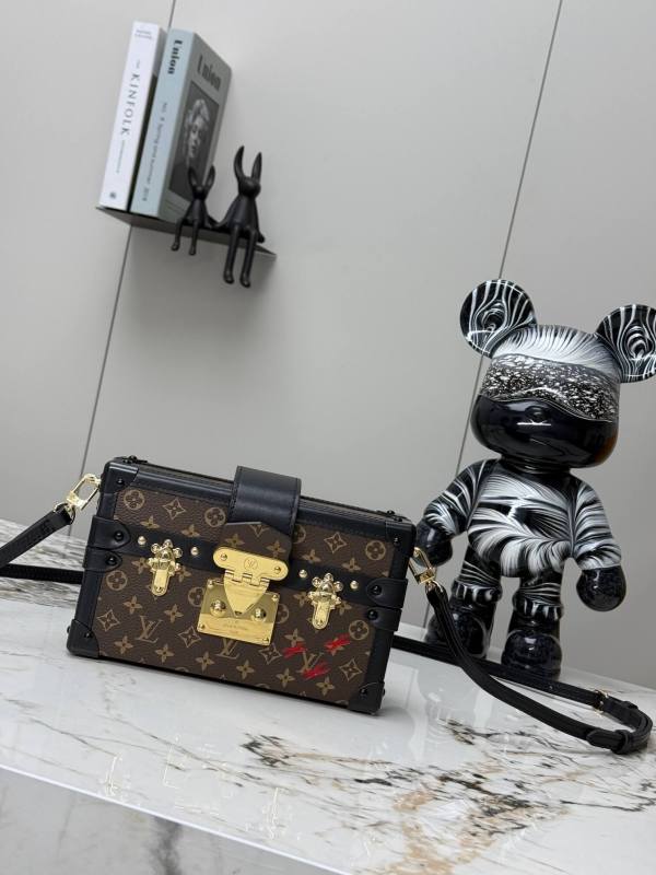 Louis Vuitton Petite Malle Monogram Canvas Trunk Bag