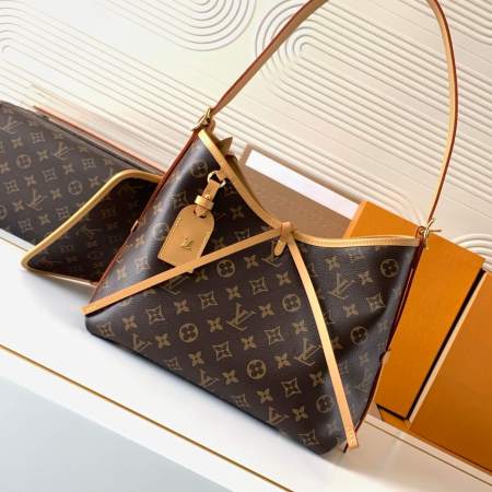 Louis Vuitton CarryAll MM Monogram Canvas Shoulder Bag