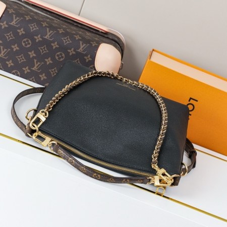 Louis Vuitton Bagatelle Hobo Bag in Black Monogram Empreinte Leather - Image 2