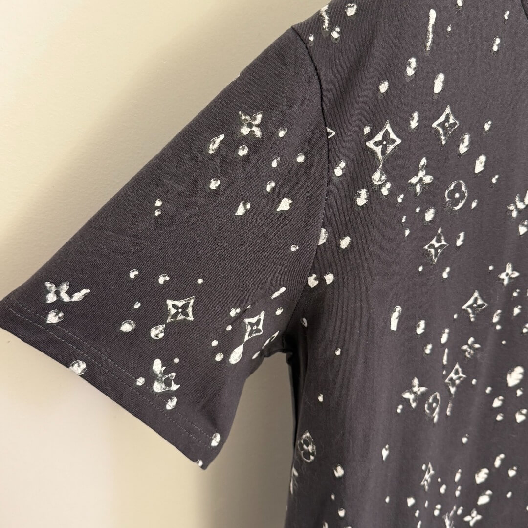 Louis Vuitton Monogram Bleached Cotton T-Shirt – Dark Grey - Image 5
