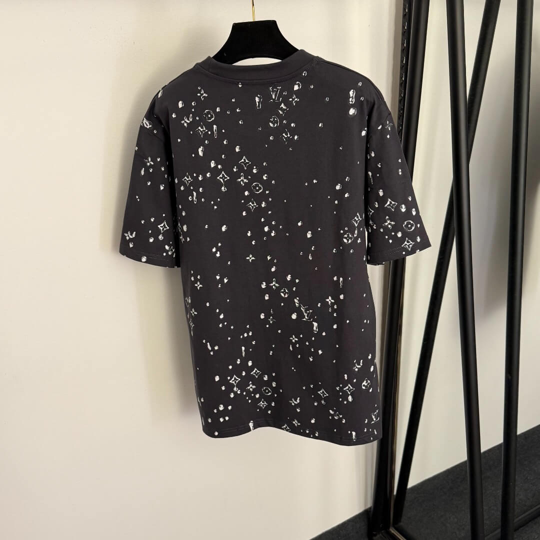 Louis Vuitton Monogram Bleached Cotton T-Shirt – Dark Grey - Image 7