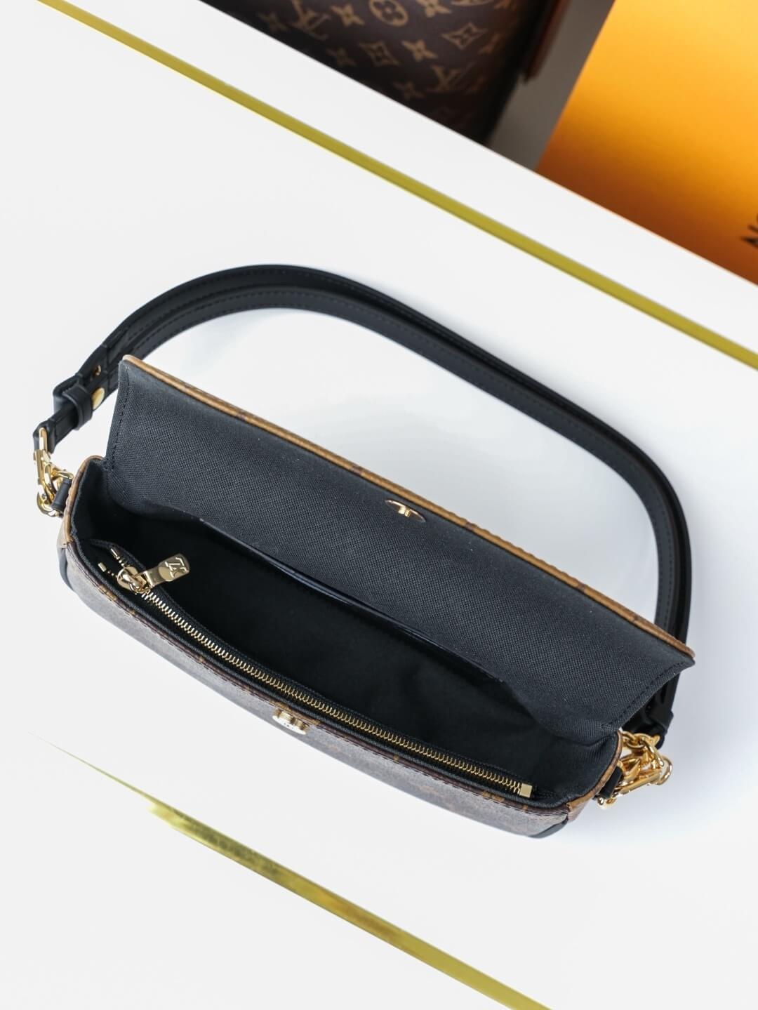 Louis Vuitton Wallet On Chain Ivy, Monogram & Monogram Reverse Canvas - Image 8