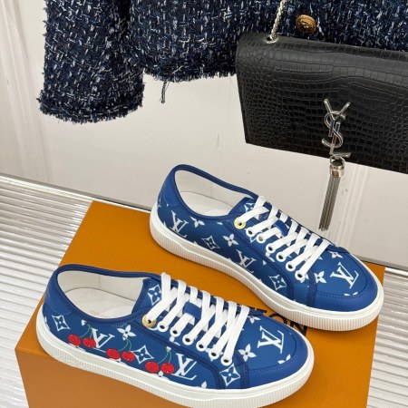 Louis Vuitton x Takashi Murakami Blue Monogram Cherry Lagoon Sneaker