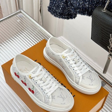Louis Vuitton x Takashi Murakami White Monogram Cherry Lagoon Sneaker