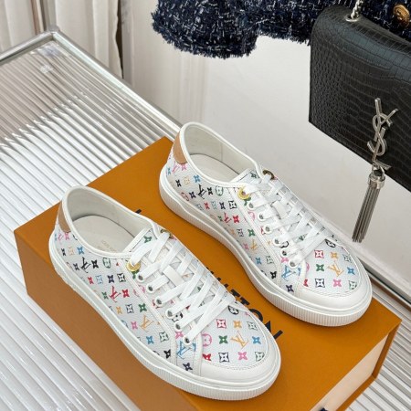 Louis Vuitton x Takashi Murakami White Multicolor Monogram Lagoon Sneaker