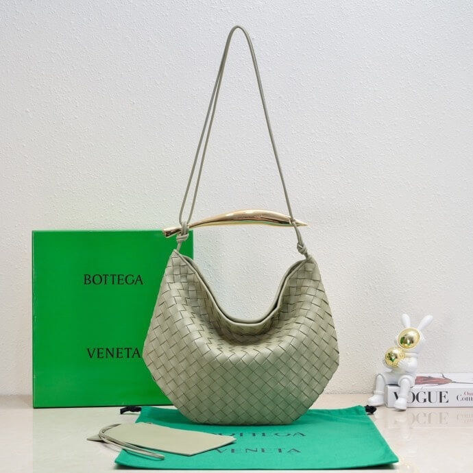 Bottega Veneta Sardine Small Intrecciato Leather Shoulder Bag – Sage Green - Image 8