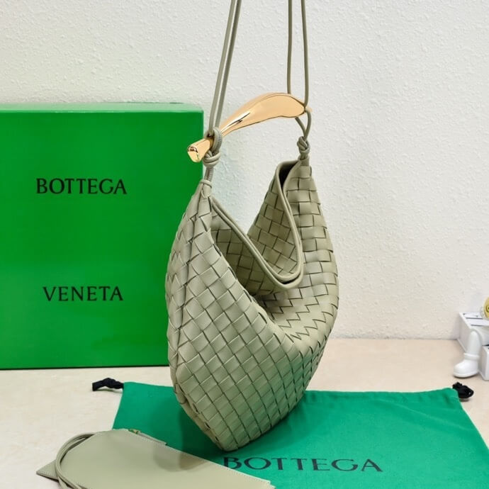 Bottega Veneta Sardine Small Intrecciato Leather Shoulder Bag – Sage Green - Image 7