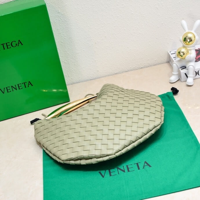 Bottega Veneta Sardine Small Intrecciato Leather Shoulder Bag – Sage Green - Image 6