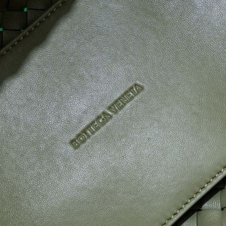 Bottega Veneta Mini Cabat Intrecciato Leather Tote Bag in Sage Green - Image 2