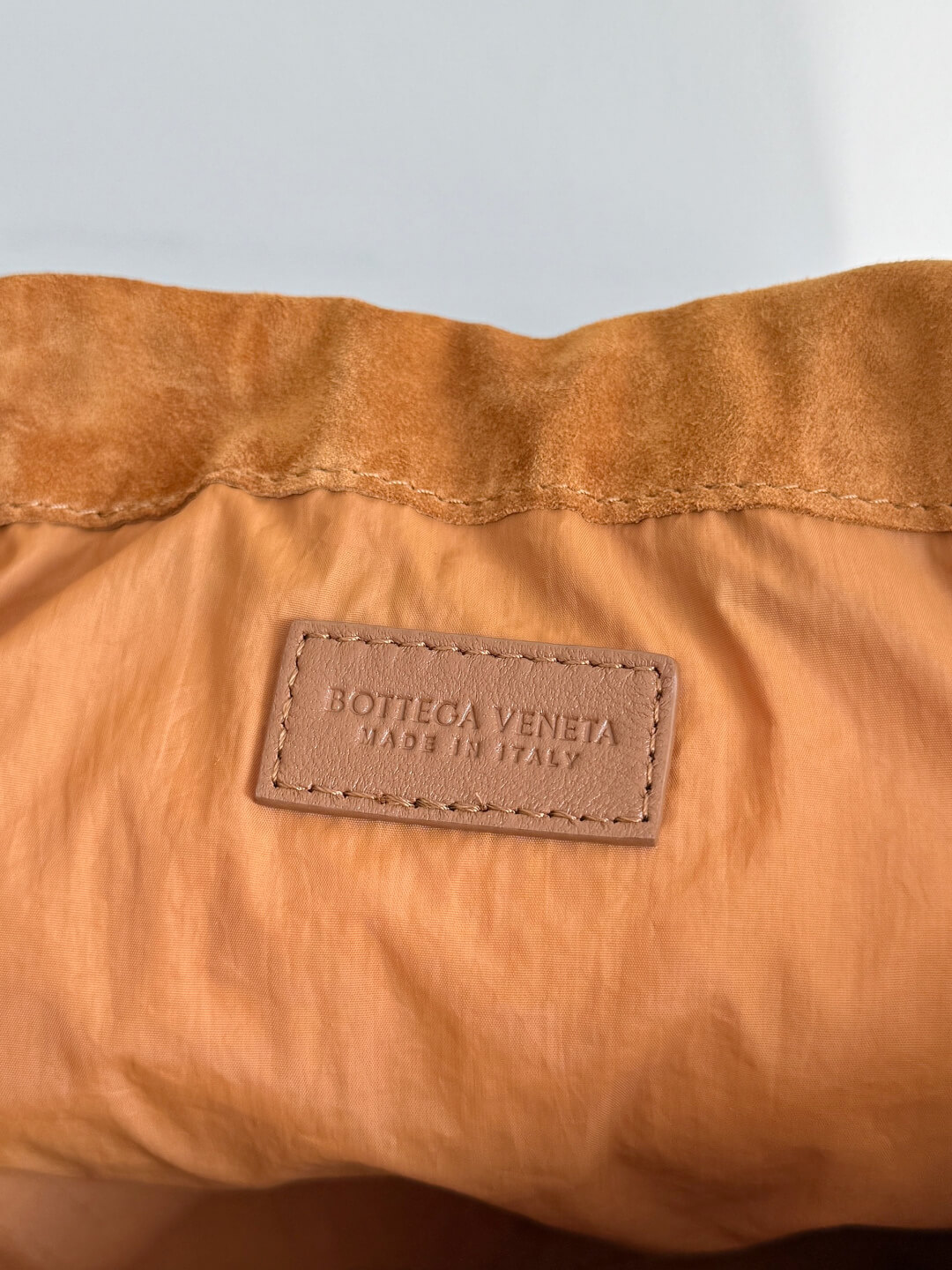 Bottega Veneta Small Intrecciato Suede Pouch Shoulder Bag – Caramel - Image 5
