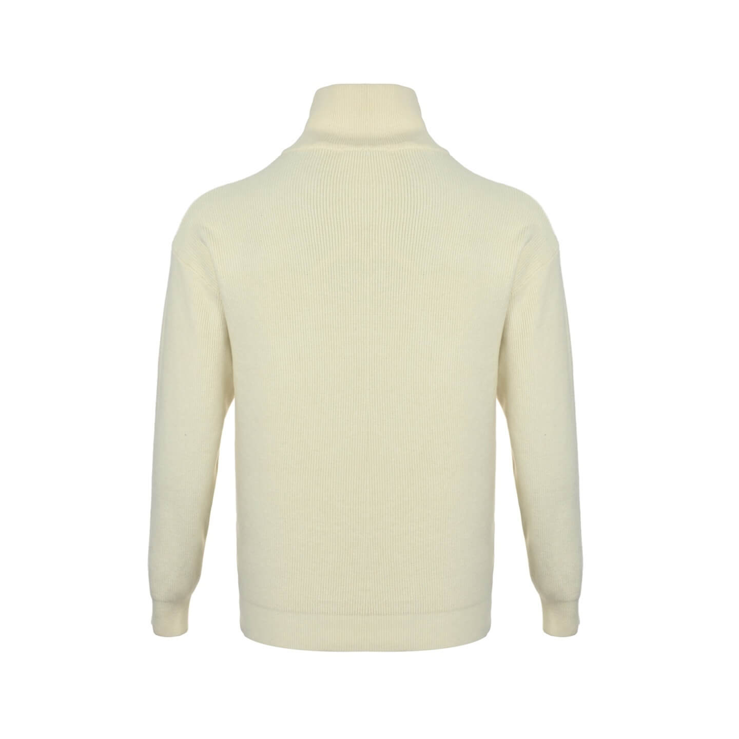 Loewe Men’s Ribbed Wool Anagram Patch Half-Zip Sweater – Black - Image 14