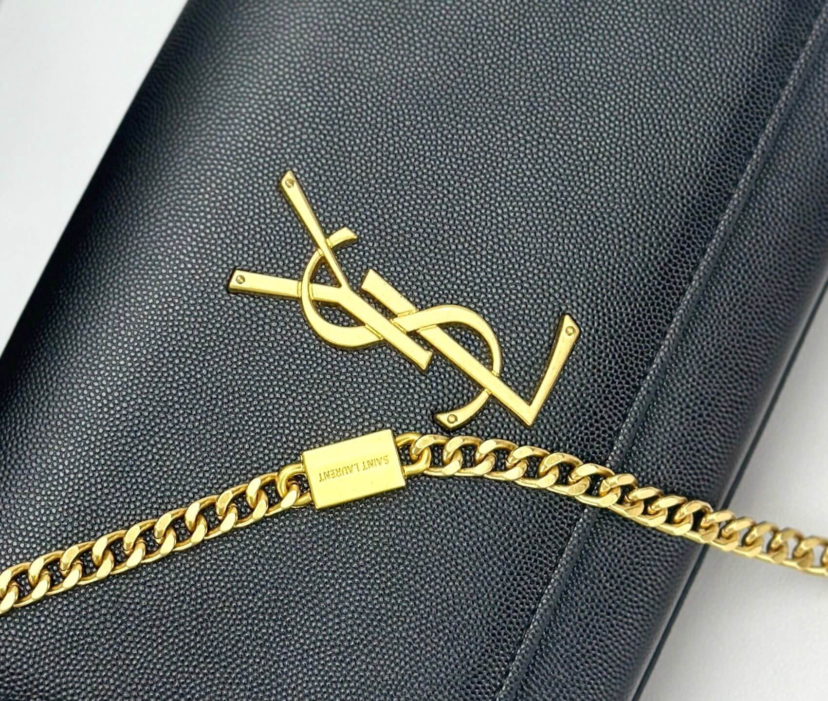 Saint Laurent Kate Medium Chain Bag in Grain de Poudre Embossed Leather - Image 6