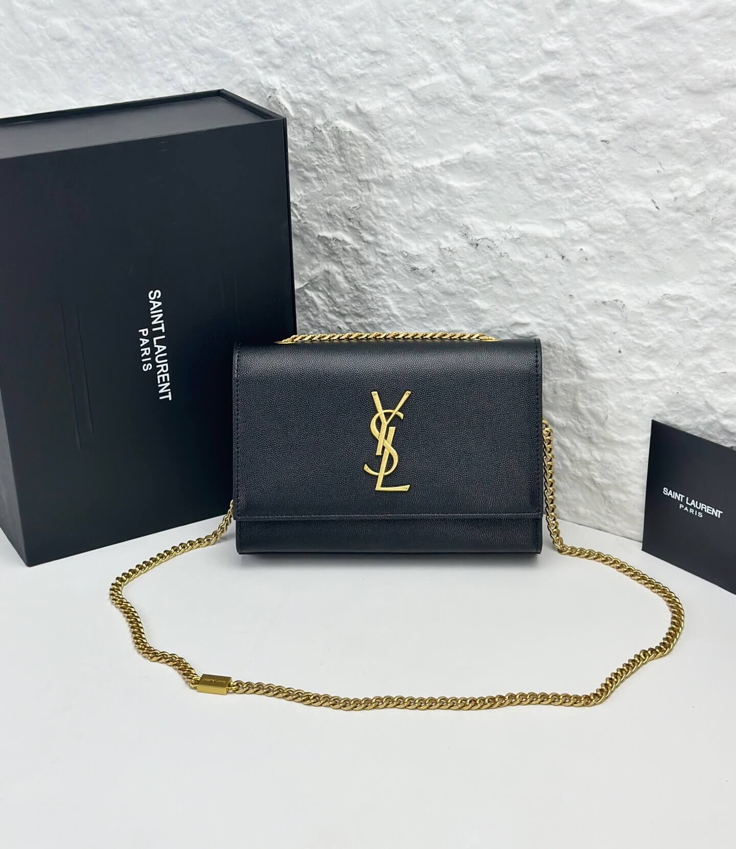 Saint Laurent Kate Medium Chain Bag in Grain de Poudre Embossed Leather - Image 3