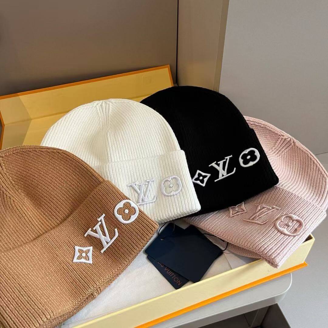 Louis Vuitton My Monogram Eclipse Ribbed Knit Beanie Hat