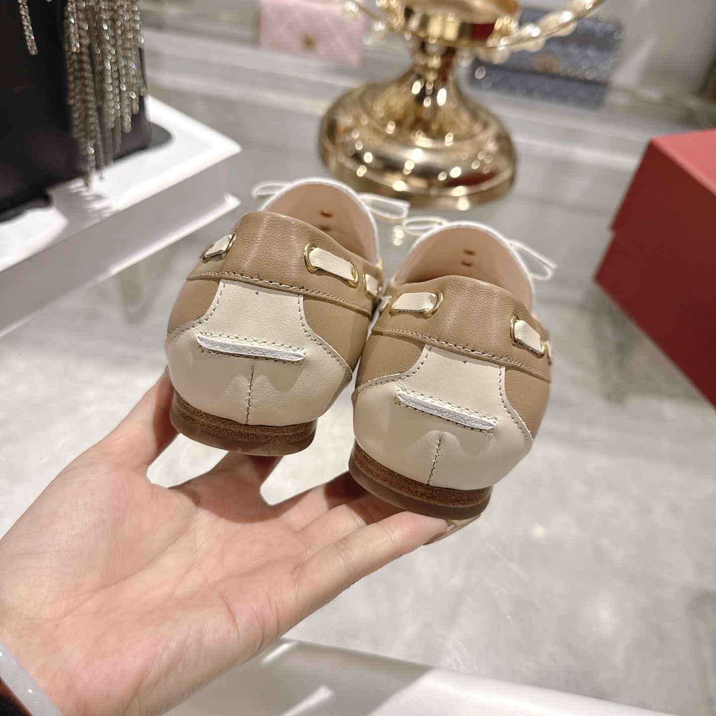 Roger Vivier Two-Tone Leather Buckle Loafers - Image 6