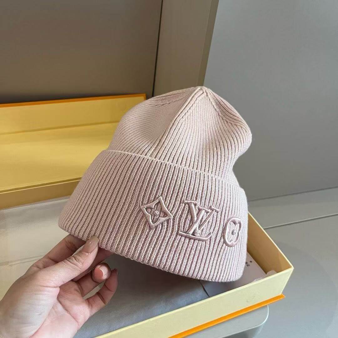 Louis Vuitton My Monogram Eclipse Ribbed Knit Beanie Hat - Image 2