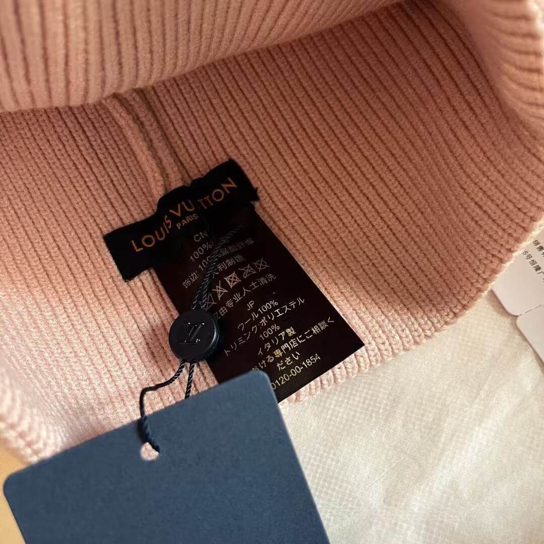 Louis Vuitton My Monogram Eclipse Ribbed Knit Beanie Hat - Image 6