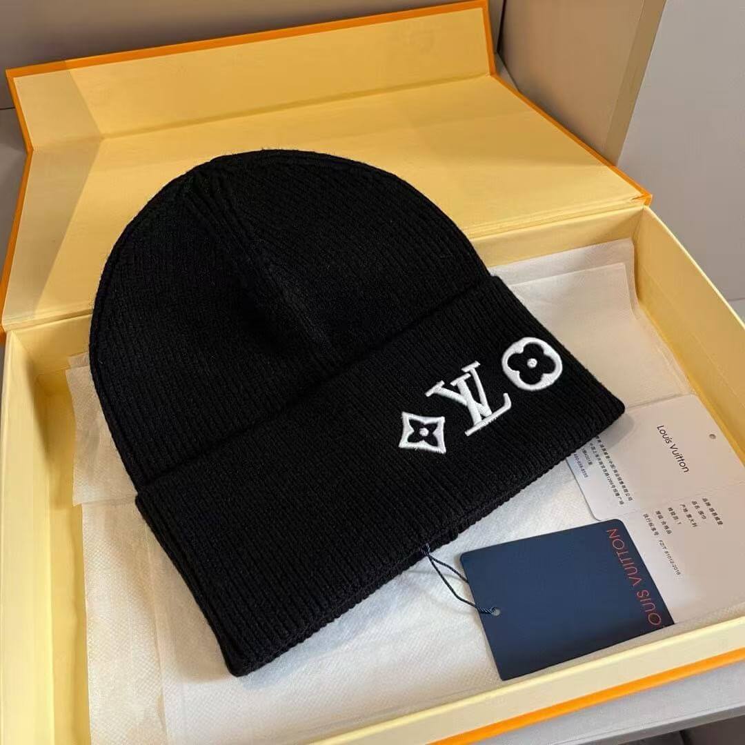 Louis Vuitton My Monogram Eclipse Ribbed Knit Beanie Hat - Image 8