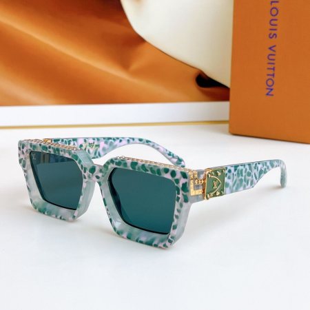 Louis Vuitton 1.1 Millionaires Sunglasses – Pale Green Marble & Gold