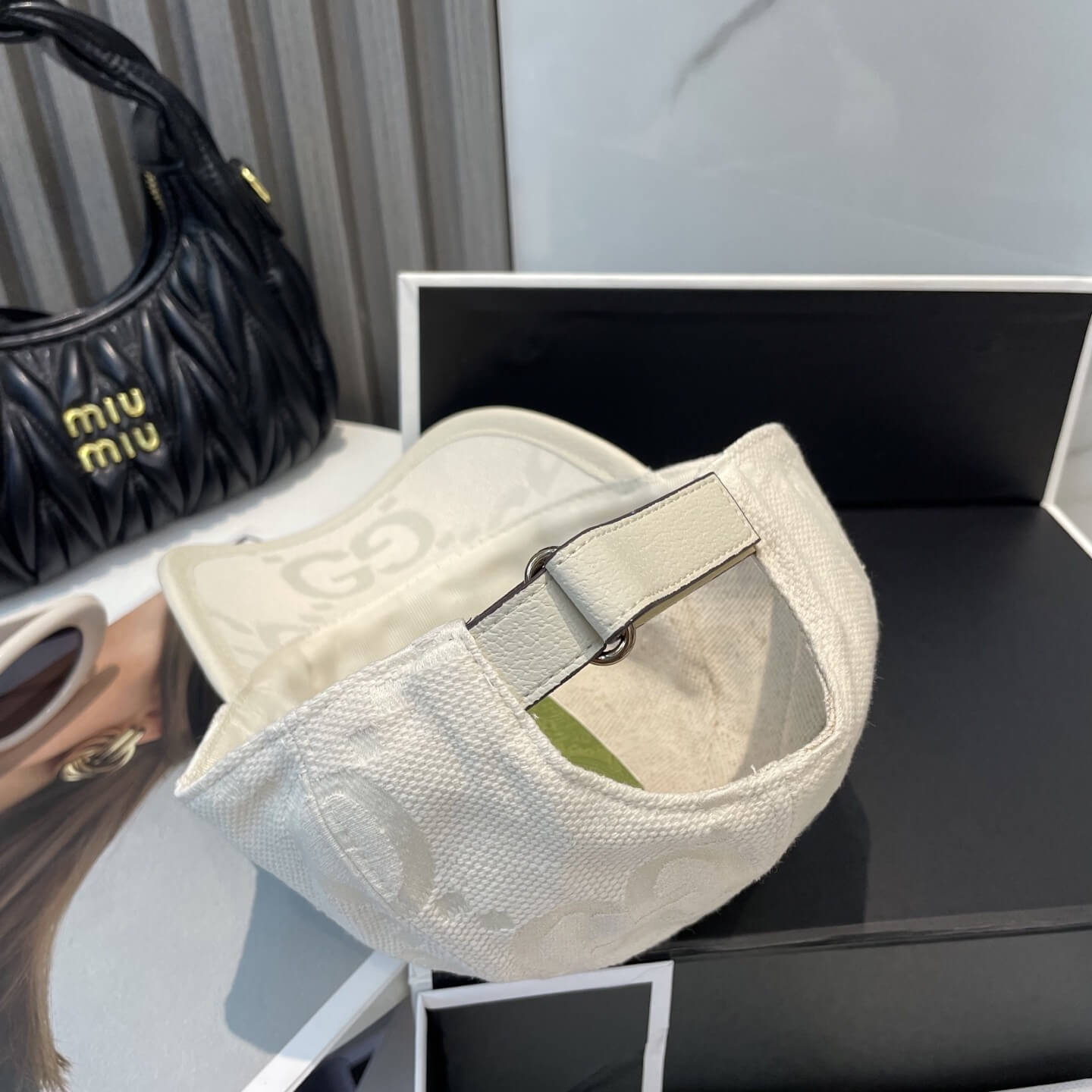 Gucci Jumbo GG Canvas Baseball Hat – Off-White - Image 2