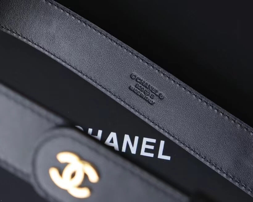 Chanel Black Leather Triple CC Logo Chain Belt (Mixed Hardware) - Image 5