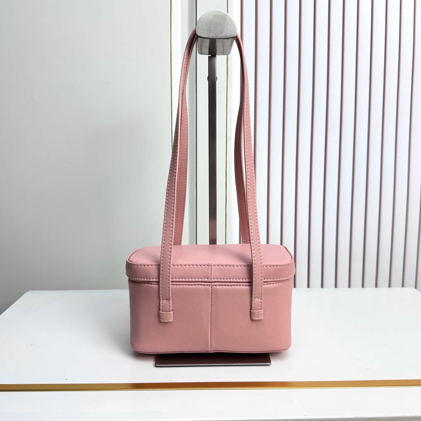 Chanel Small Vanity Case with Top Handle Pink Caviar Leather - Image 2