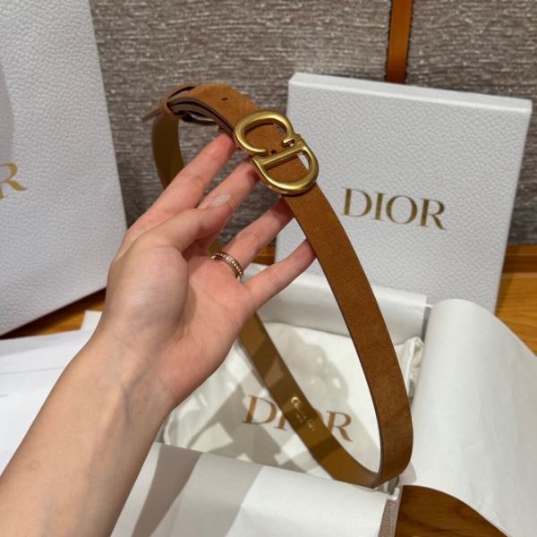 Dior 30 Montaigne Suede Belt.