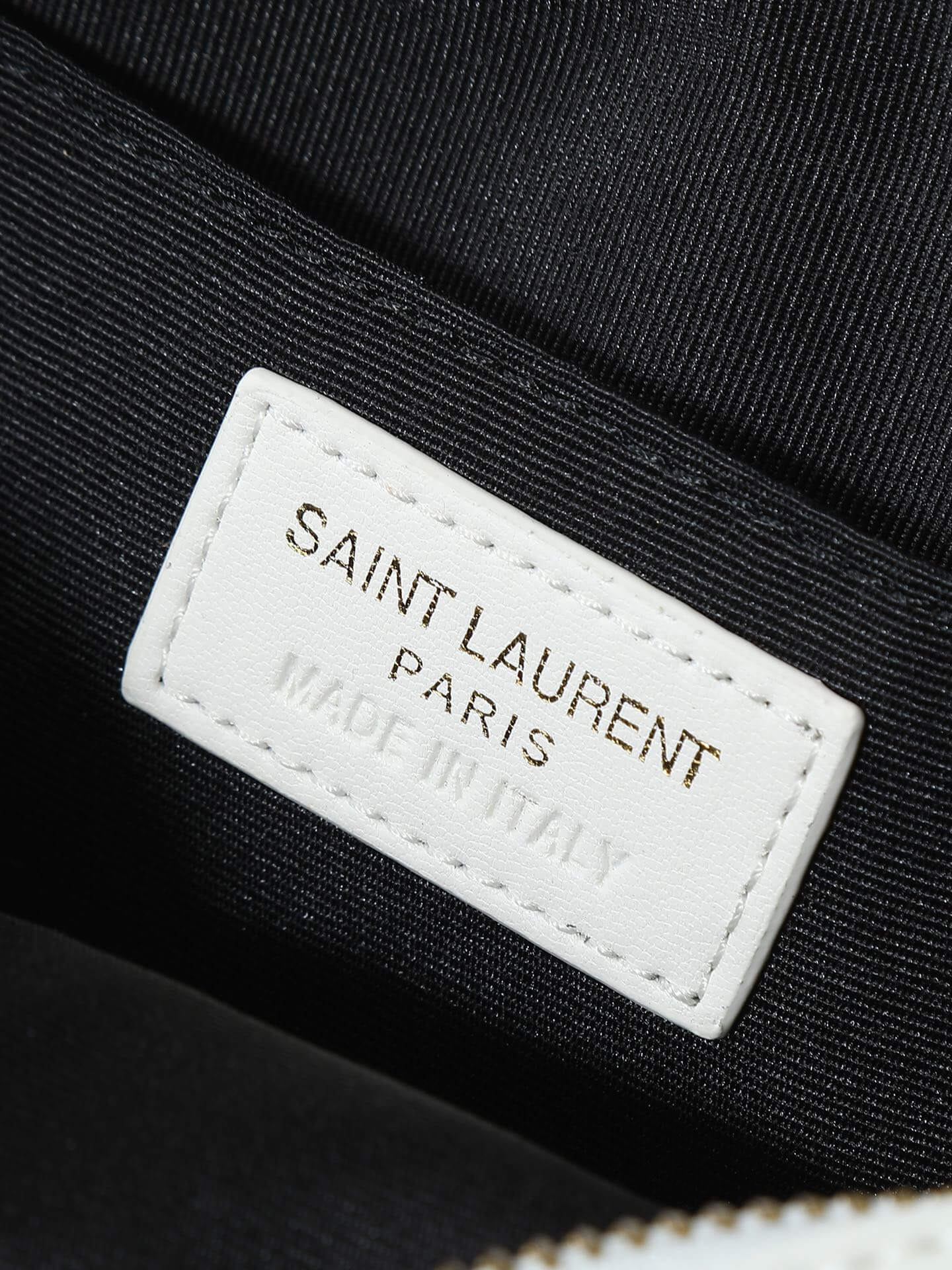 Saint Laurent Lou Medium Camera Bag White Quilted Leather - Image 9
