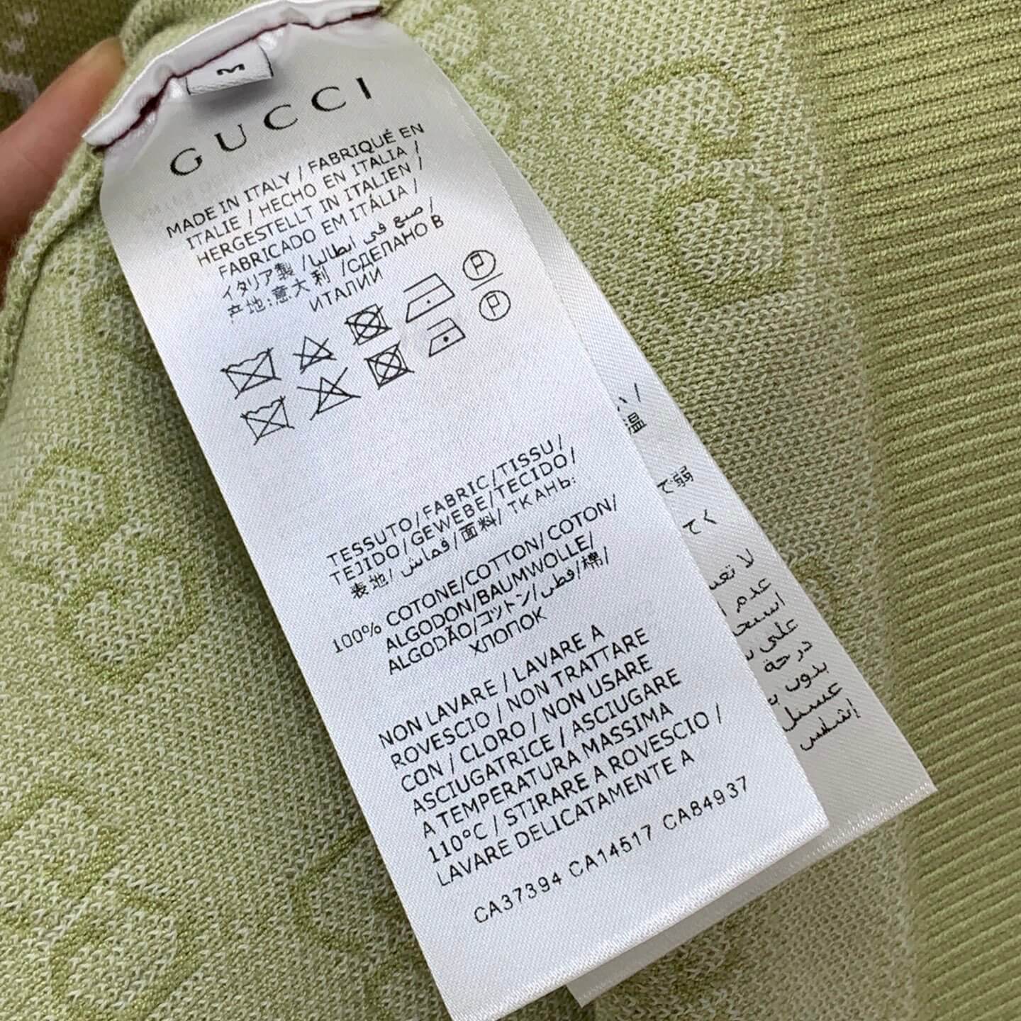 Gucci GG Monogram Knit Mini Tank Dress in Pastel Green - Image 2