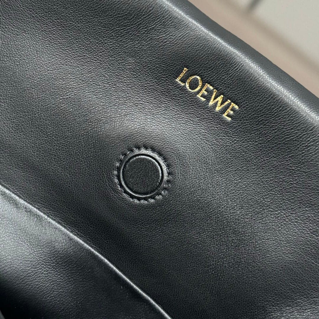 Loewe Flamenco Quilted Purse Bag in Black Lambskin Nappa. - Image 8