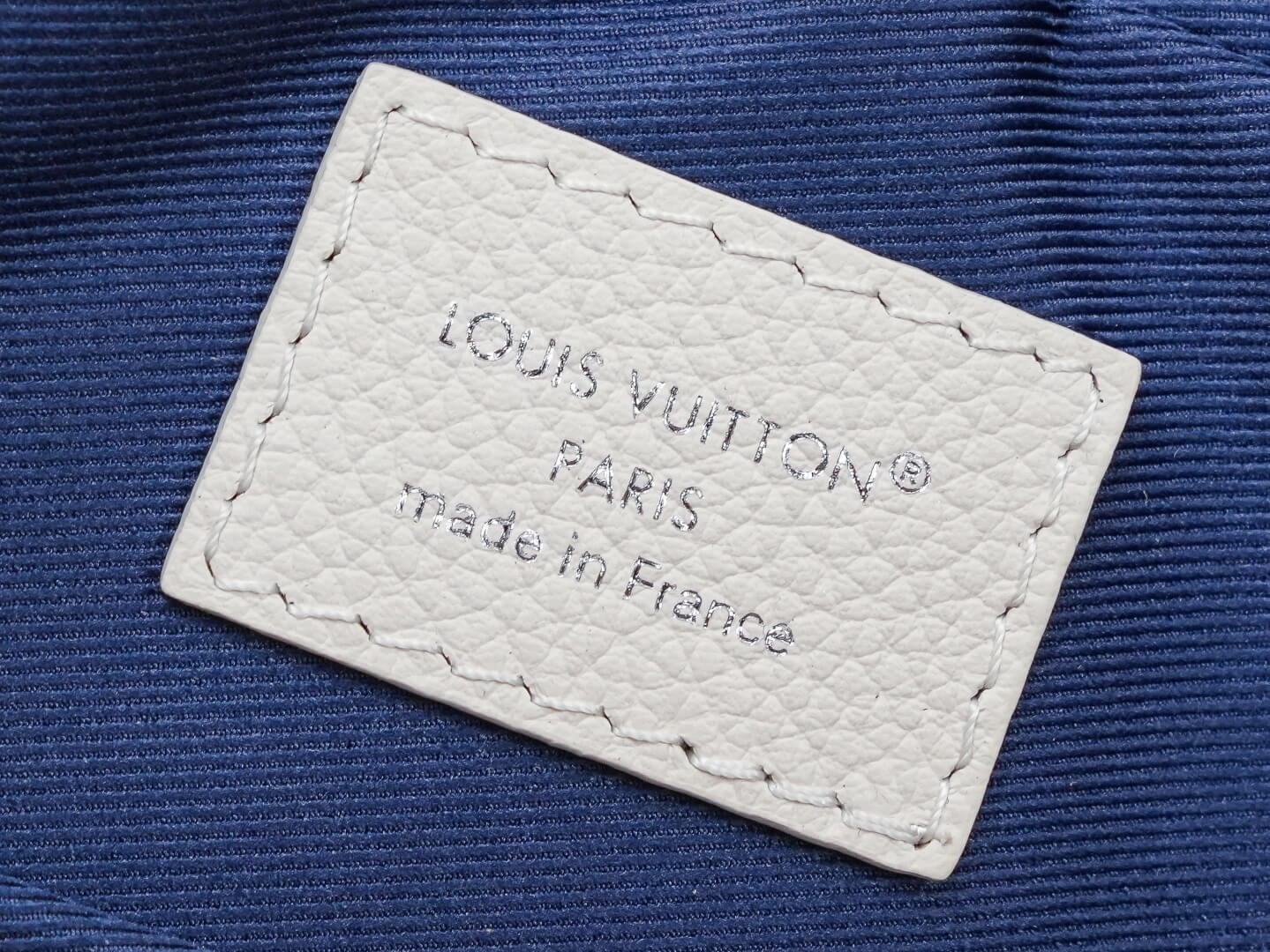 Louis Vuitton Trio Messenger Bag Monogram Empreinte Leather Cream Blue Grey Crossbody Bag - Image 2