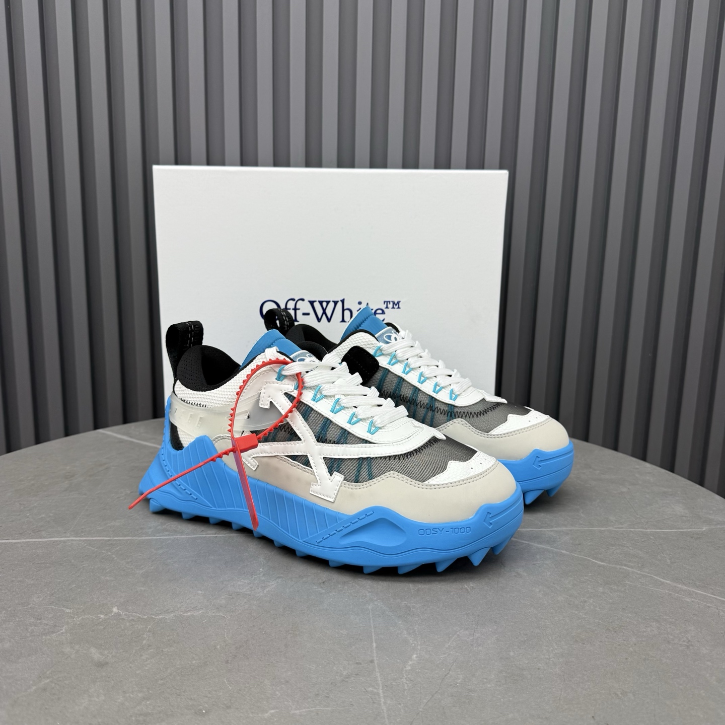 Off-White ODSY-1000 Blue White Sneakers - Image 7