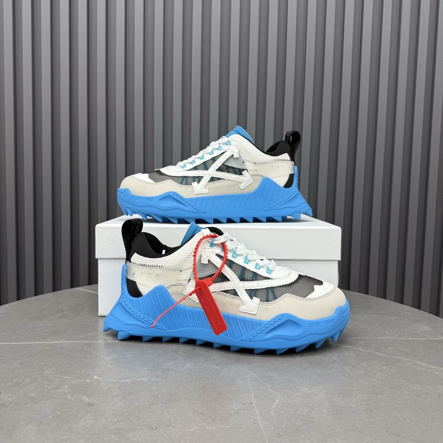 Off-White ODSY-1000 Blue White Sneakers - Image 5