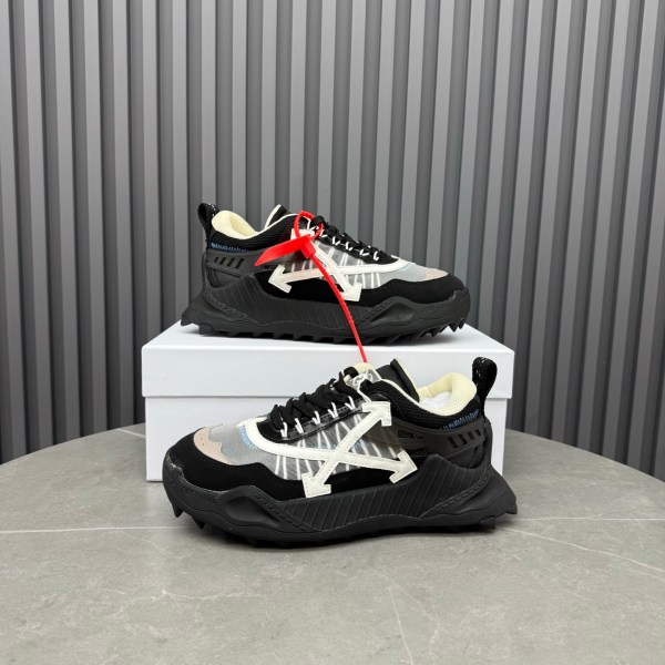 Off-White ODSY-1000 Black Multi-Panel Chunky Sneakers