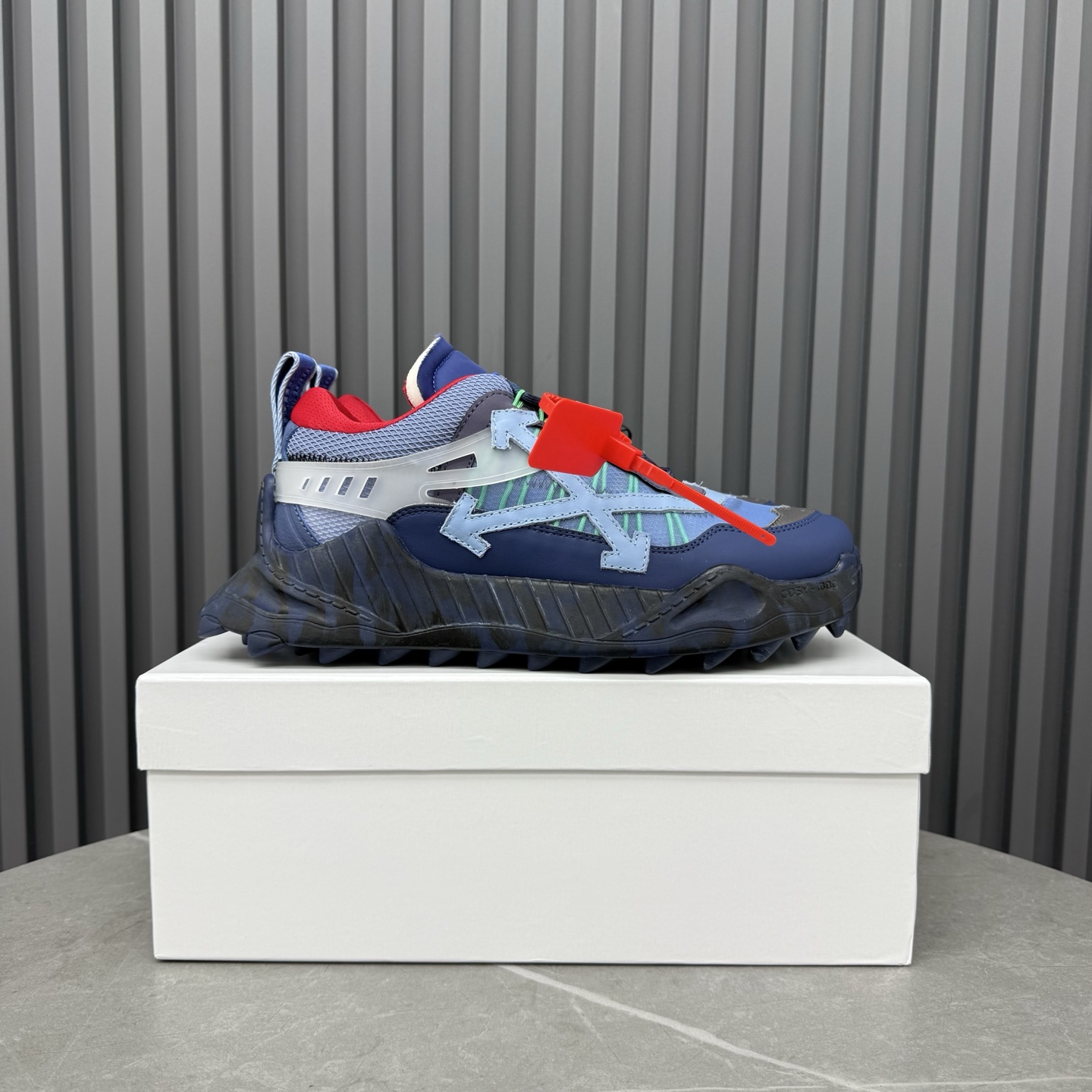 Off-White ODSY-1000 Blue Multi-Color Sneakers - Image 2