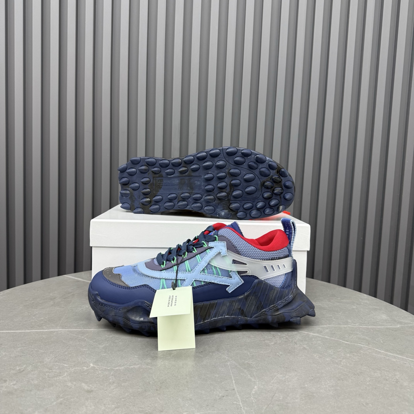 Off-White ODSY-1000 Blue Multi-Color Sneakers - Image 8