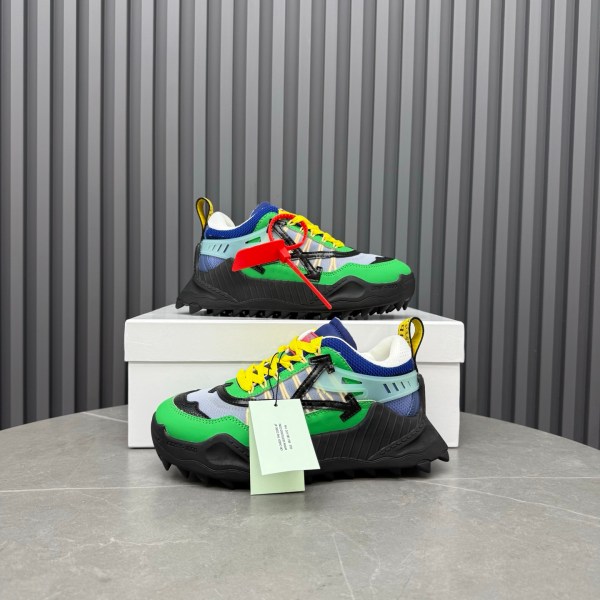 Off-White ODSY-1000 Black and Green FW19 Sneakers